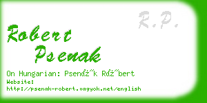 robert psenak business card